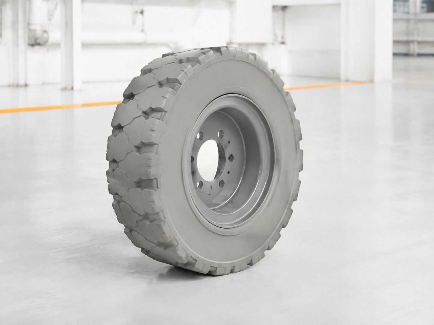 Lốp đặc Solitech 5.00-8 cho nền sạch